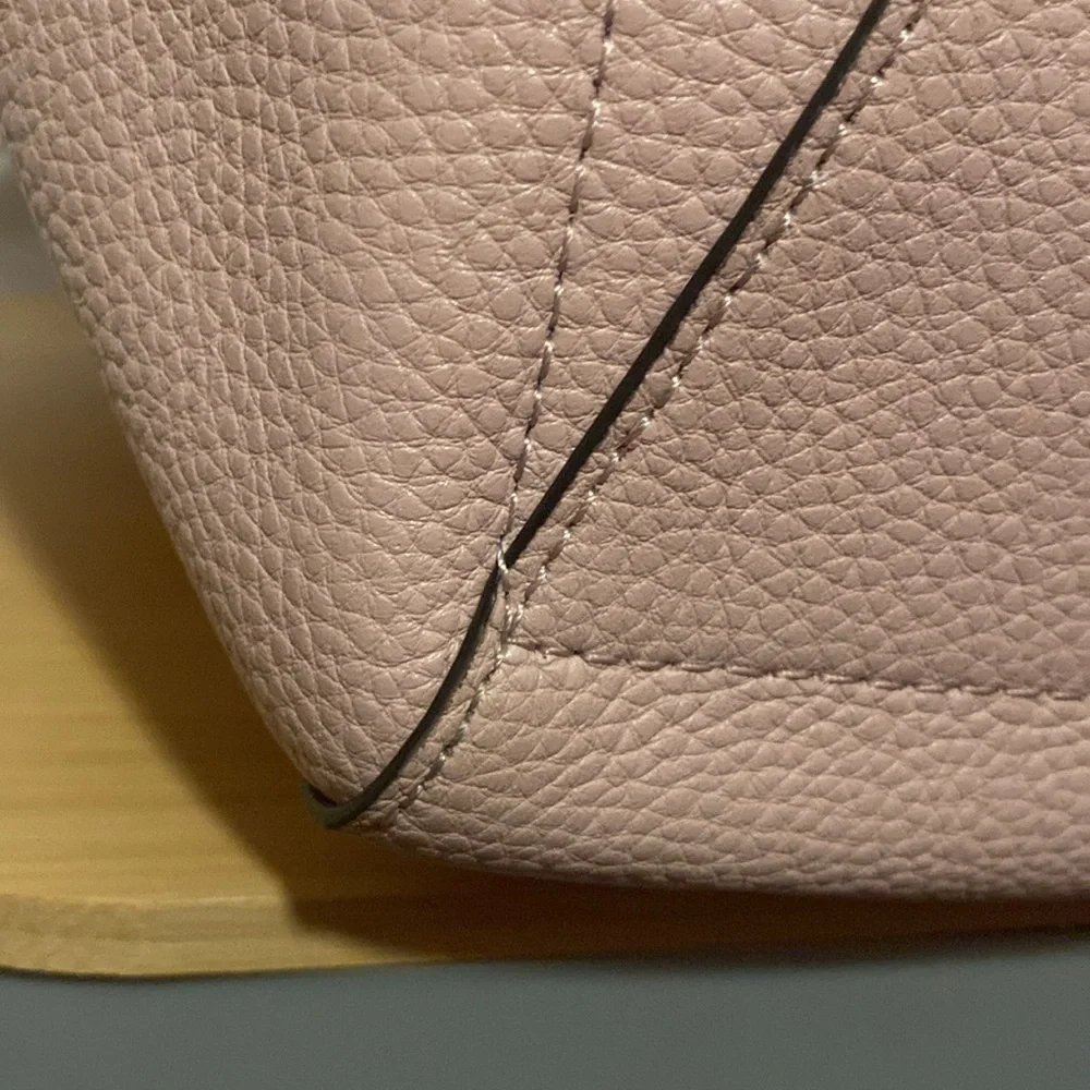 🩷Michael Kors🩷Colorblock💕Pale Pink w/ Dark Mauve💕Large Tote/Like New - Picture 13 of 15